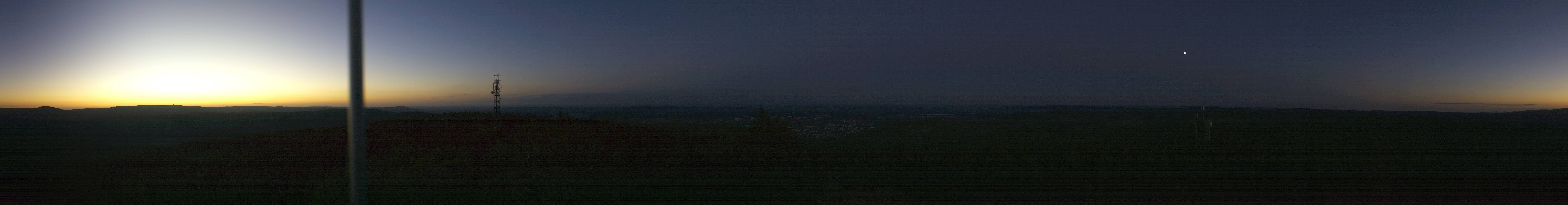 Archiv Foto Webcam Ilmenau - Blick vom Kickelhahn Turm