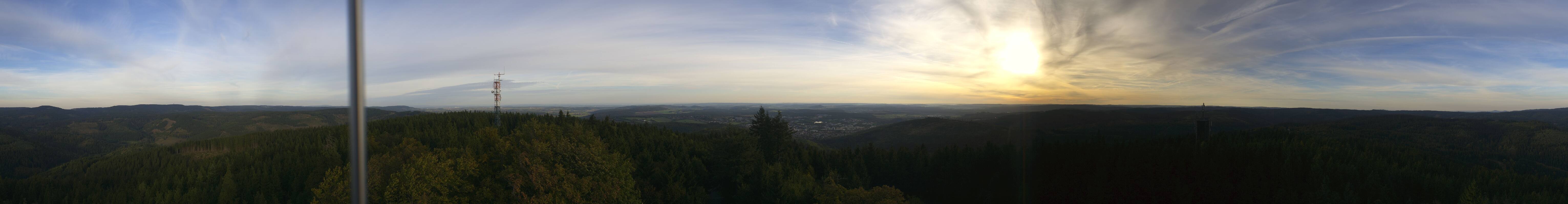Archiv Foto Webcam Ilmenau - Blick vom Kickelhahn Turm