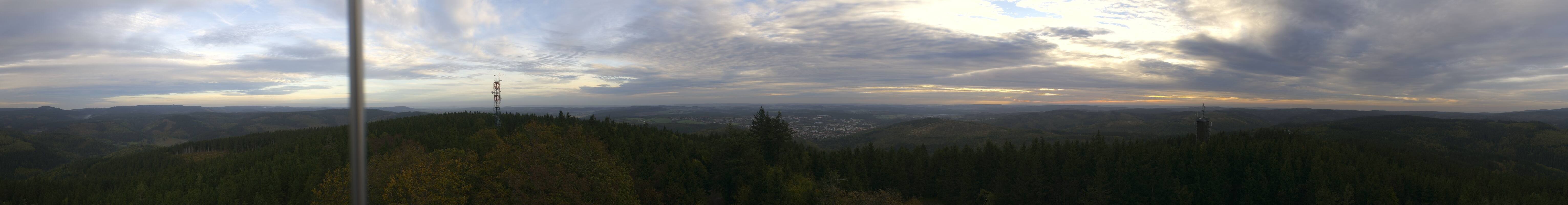 Archiv Foto Webcam Ilmenau - Blick vom Kickelhahn Turm
