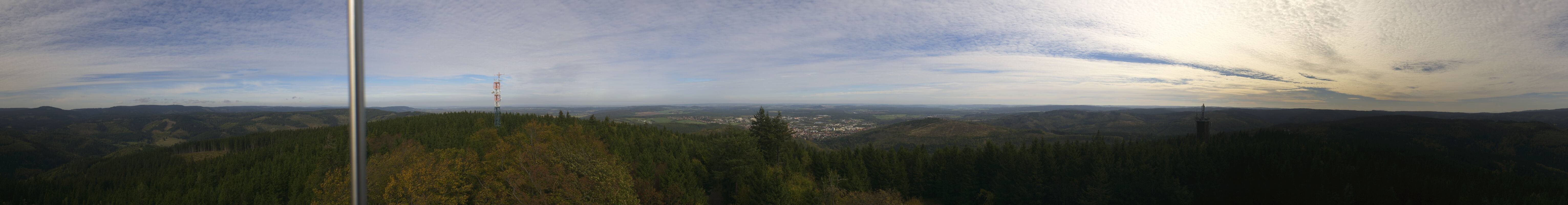 Archiv Foto Webcam Ilmenau - Blick vom Kickelhahn Turm