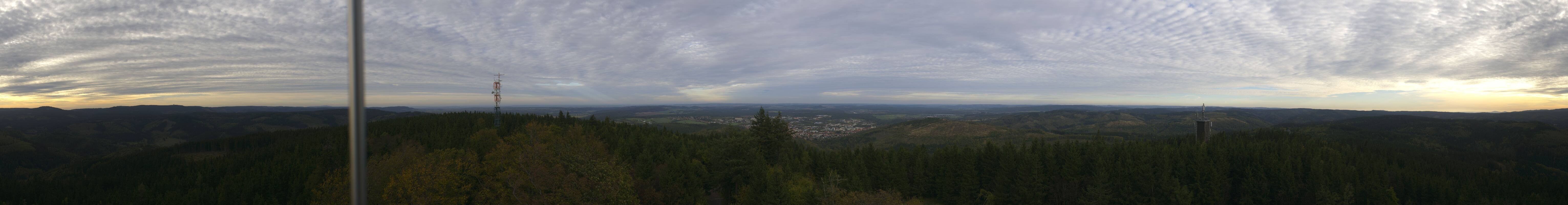 Archiv Foto Webcam Ilmenau - Blick vom Kickelhahn Turm