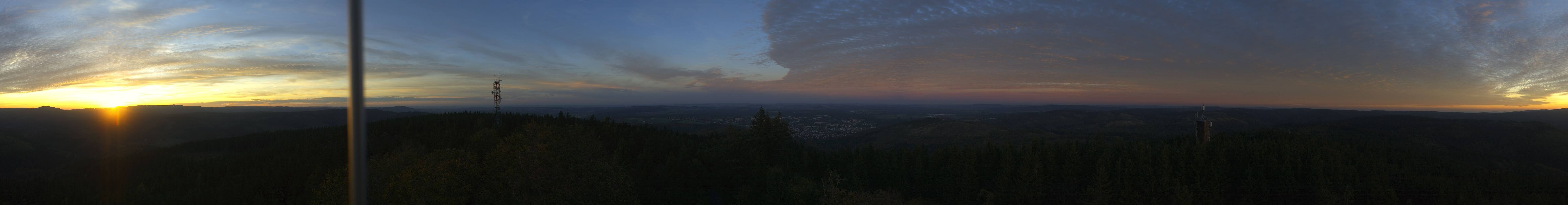 Archiv Foto Webcam Ilmenau - Blick vom Kickelhahn Turm