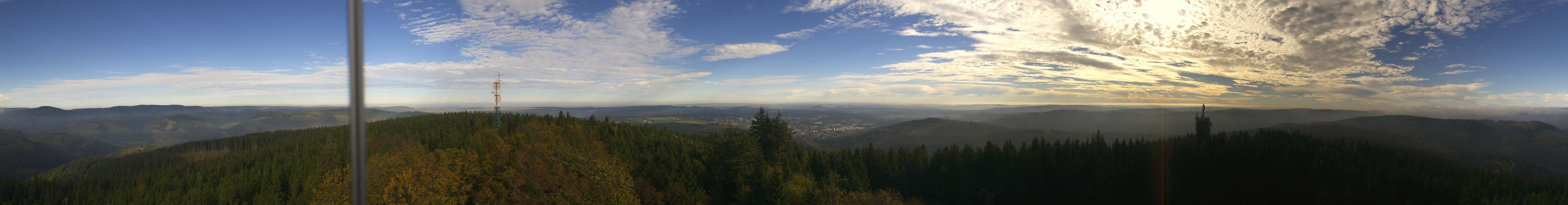 Archiv Foto Webcam Ilmenau - Blick vom Kickelhahn Turm