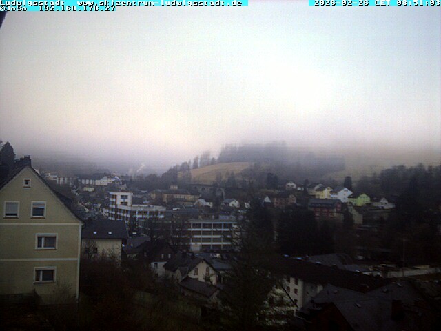 Archived image Webcam Ludwigsstadt View over the town