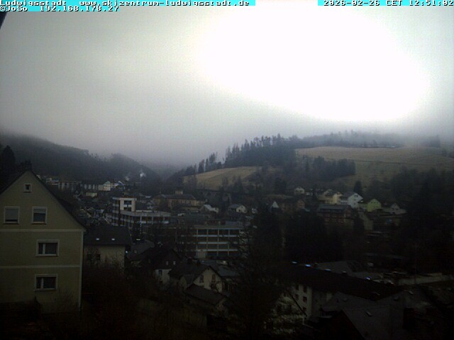Archived image Webcam Ludwigsstadt View over the town