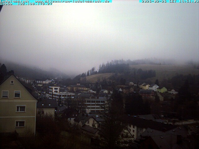 Archived image Webcam Ludwigsstadt View over the town