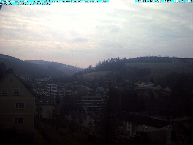 Archived image Webcam Ludwigsstadt View over the town