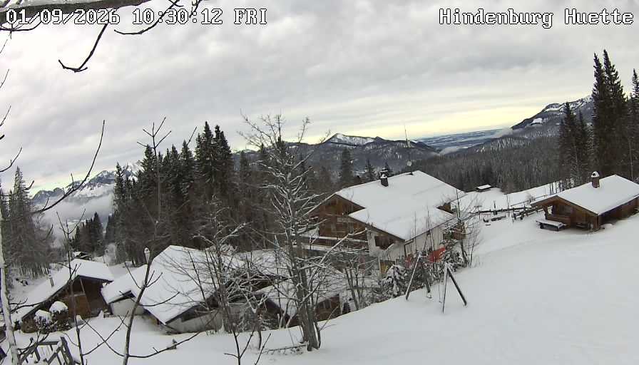 Archiv Foto Webcam Reit im Winkl: Hindenburghütte - Hemmersuppenalm