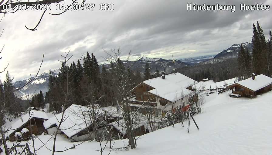 Archiv Foto Webcam Reit im Winkl: Hindenburghütte - Hemmersuppenalm
