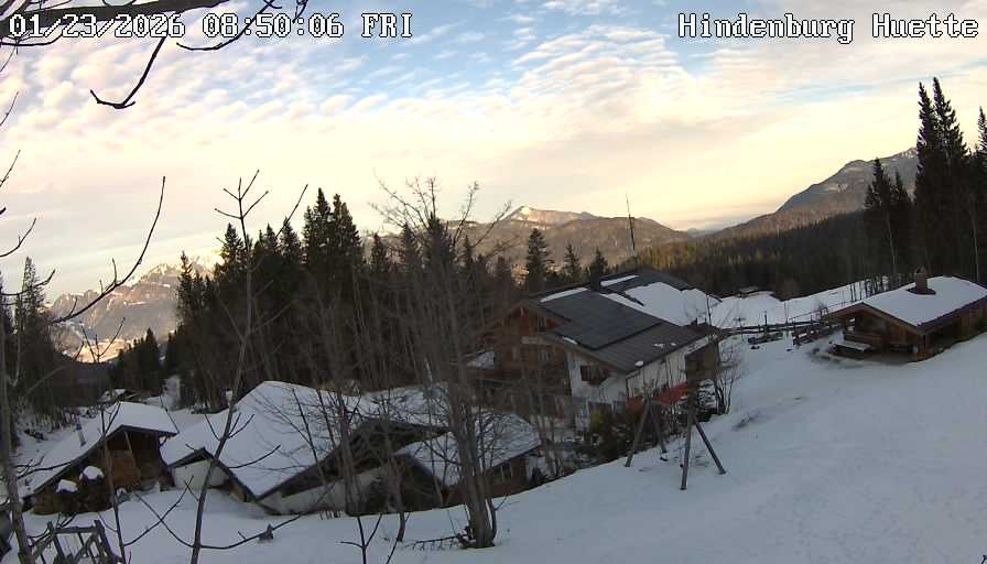 Archiv Foto Webcam Reit im Winkl: Hindenburghütte - Hemmersuppenalm