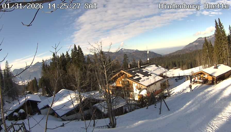 Archiv Foto Webcam Reit im Winkl: Hindenburghütte - Hemmersuppenalm