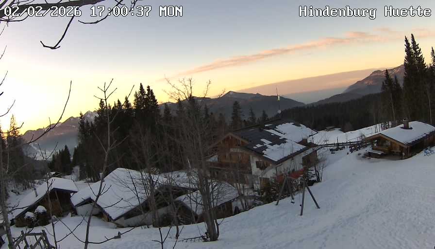 Archiv Foto Webcam Reit im Winkl: Hindenburghütte - Hemmersuppenalm