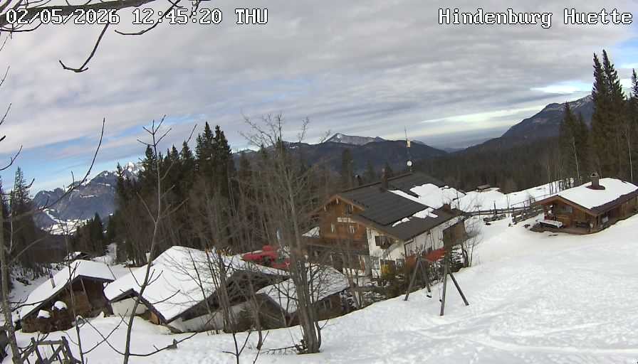 Archiv Foto Webcam Reit im Winkl: Hindenburghütte - Hemmersuppenalm