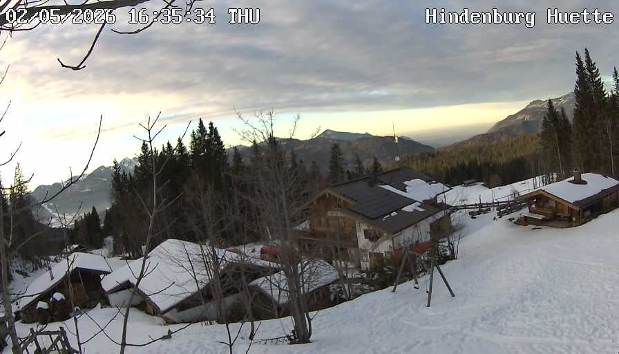 Archiv Foto Webcam Reit im Winkl: Hindenburghütte - Hemmersuppenalm