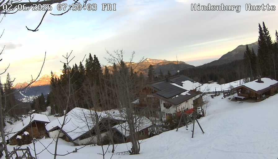 Archiv Foto Webcam Reit im Winkl: Hindenburghütte - Hemmersuppenalm