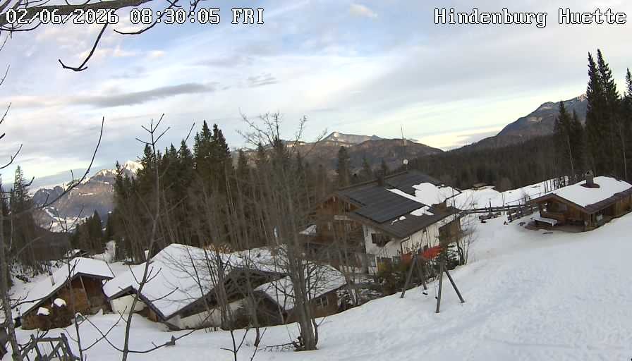 Archiv Foto Webcam Reit im Winkl: Hindenburghütte - Hemmersuppenalm