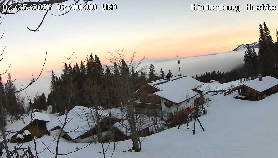 Archiv Foto Webcam Reit im Winkl: Hindenburghütte - Hemmersuppenalm