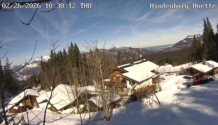 Archiv Foto Webcam Reit im Winkl: Hindenburghütte - Hemmersuppenalm