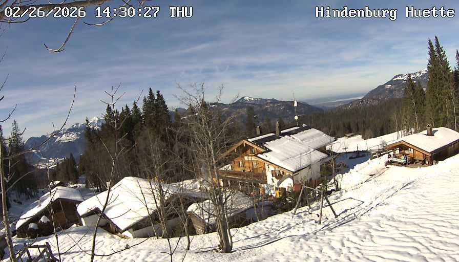 Archiv Foto Webcam Reit im Winkl: Hindenburghütte - Hemmersuppenalm