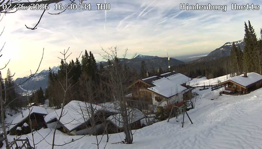 Archiv Foto Webcam Reit im Winkl: Hindenburghütte - Hemmersuppenalm