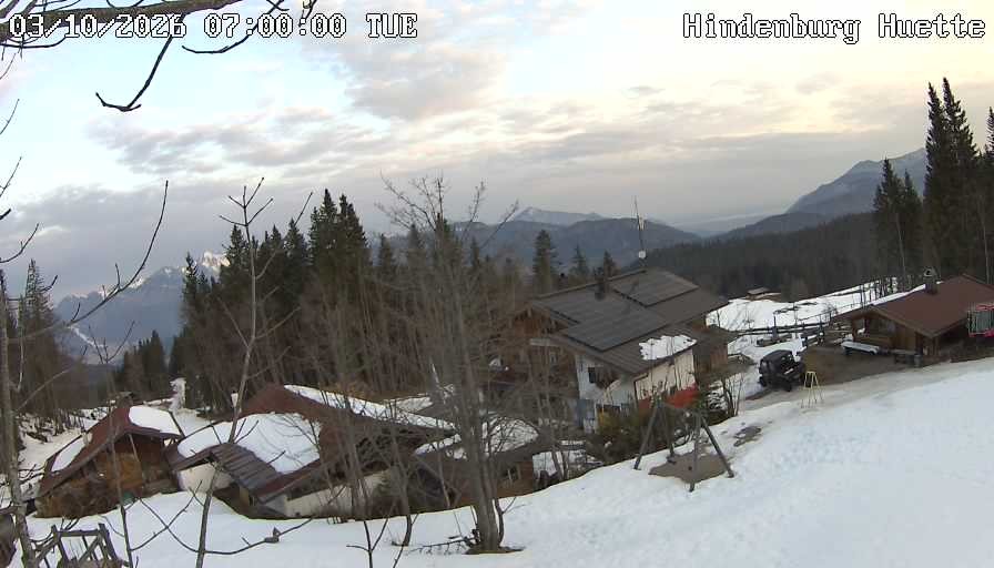 Archiv Foto Webcam Reit im Winkl: Hindenburghütte - Hemmersuppenalm