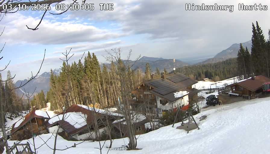 Archiv Foto Webcam Reit im Winkl: Hindenburghütte - Hemmersuppenalm
