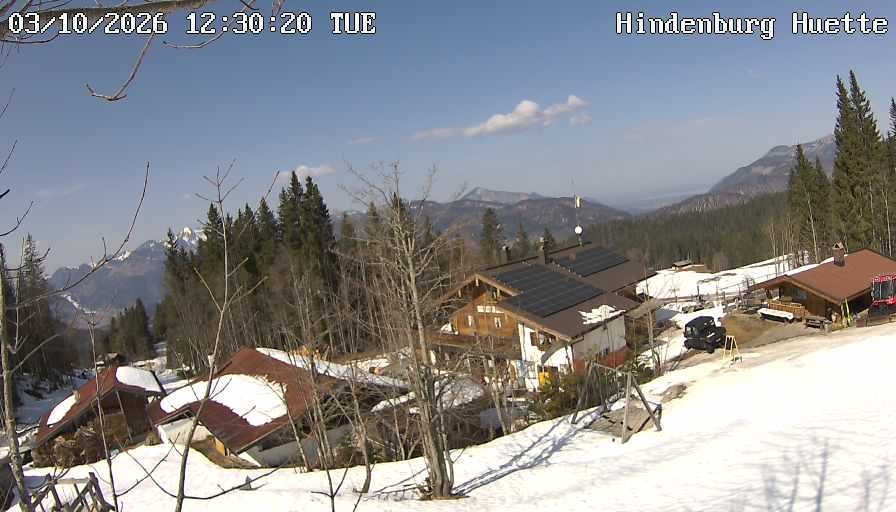 Archiv Foto Webcam Reit im Winkl: Hindenburghütte - Hemmersuppenalm