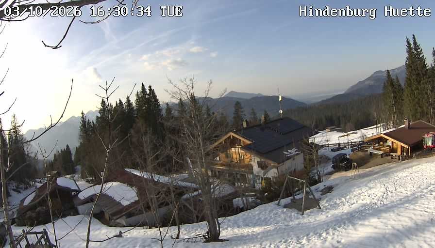 Archiv Foto Webcam Reit im Winkl: Hindenburghütte - Hemmersuppenalm