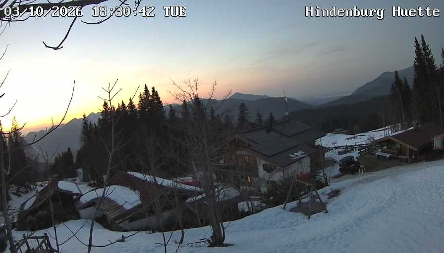 Archiv Foto Webcam Reit im Winkl: Hindenburghütte - Hemmersuppenalm