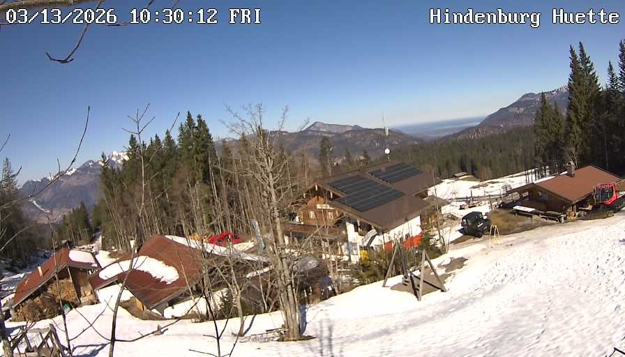 Archiv Foto Webcam Reit im Winkl: Hindenburghütte - Hemmersuppenalm