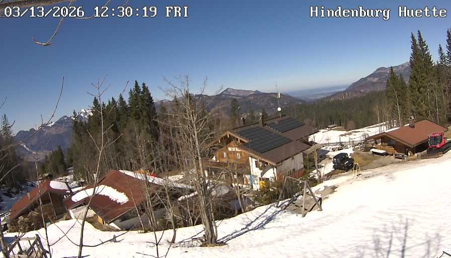 Archiv Foto Webcam Reit im Winkl: Hindenburghütte - Hemmersuppenalm