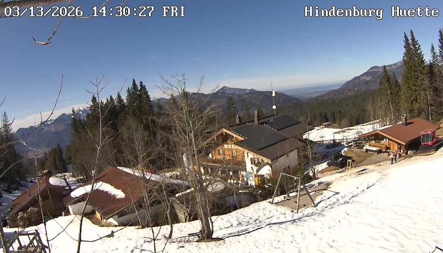 Archiv Foto Webcam Reit im Winkl: Hindenburghütte - Hemmersuppenalm