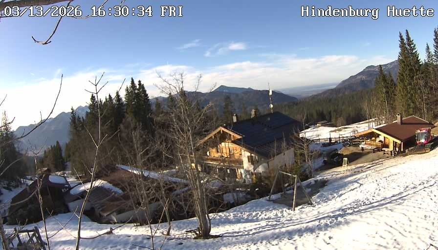 Archiv Foto Webcam Reit im Winkl: Hindenburghütte - Hemmersuppenalm