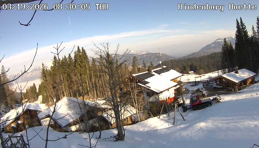 Archiv Foto Webcam Reit im Winkl: Hindenburghütte - Hemmersuppenalm