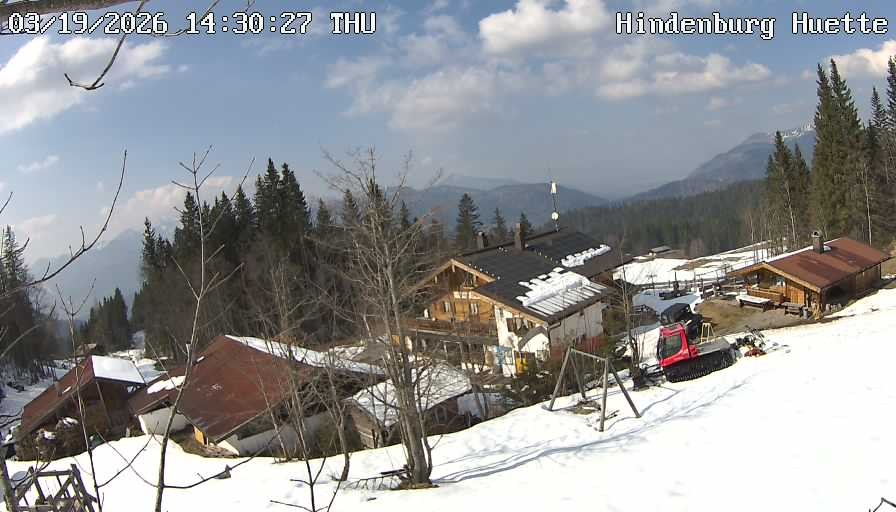 Archiv Foto Webcam Reit im Winkl: Hindenburghütte - Hemmersuppenalm