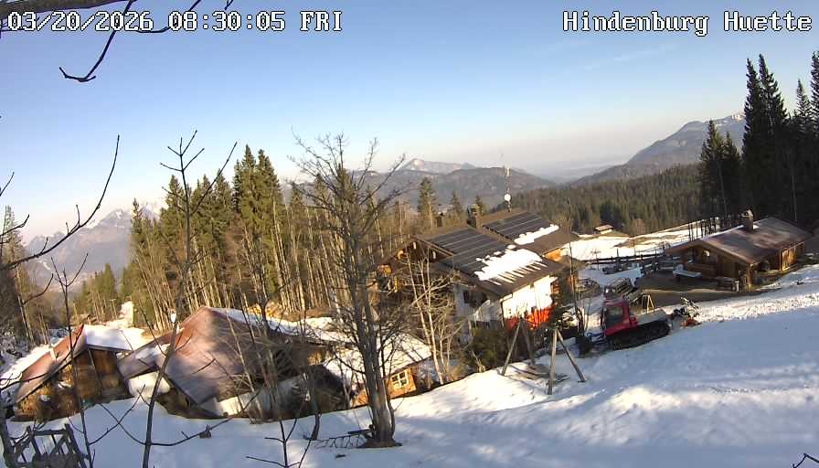 Archiv Foto Webcam Reit im Winkl: Hindenburghütte - Hemmersuppenalm