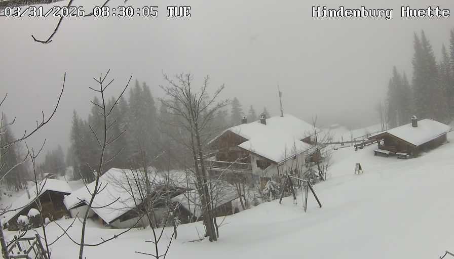 Archiv Foto Webcam Reit im Winkl: Hindenburghütte - Hemmersuppenalm