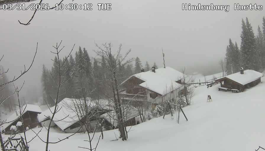 Archiv Foto Webcam Reit im Winkl: Hindenburghütte - Hemmersuppenalm
