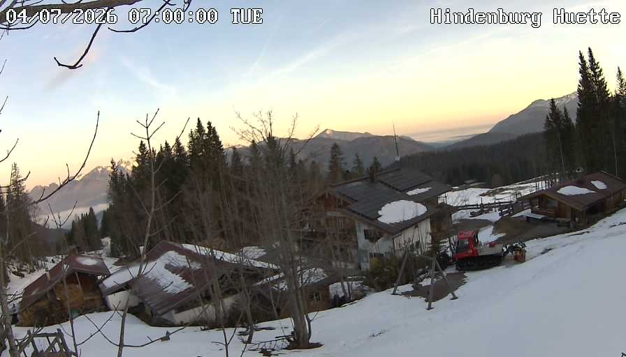 Archiv Foto Webcam Reit im Winkl: Hindenburghütte - Hemmersuppenalm