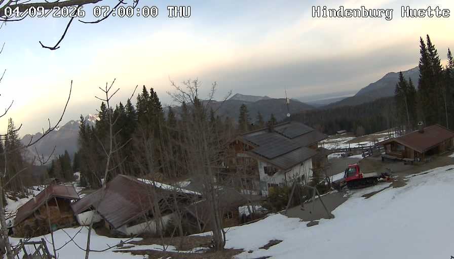 Archiv Foto Webcam Reit im Winkl: Hindenburghütte - Hemmersuppenalm