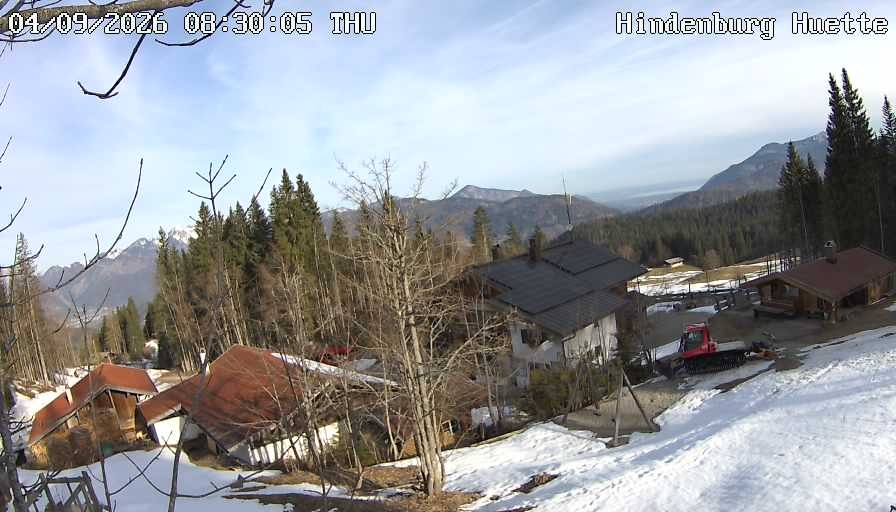Archiv Foto Webcam Reit im Winkl: Hindenburghütte - Hemmersuppenalm