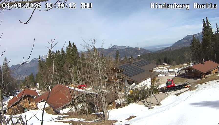 Archiv Foto Webcam Reit im Winkl: Hindenburghütte - Hemmersuppenalm