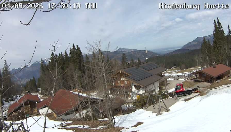 Archiv Foto Webcam Reit im Winkl: Hindenburghütte - Hemmersuppenalm