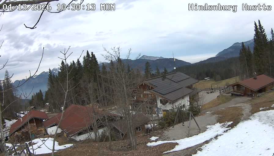 Archiv Foto Webcam Reit im Winkl: Hindenburghütte - Hemmersuppenalm
