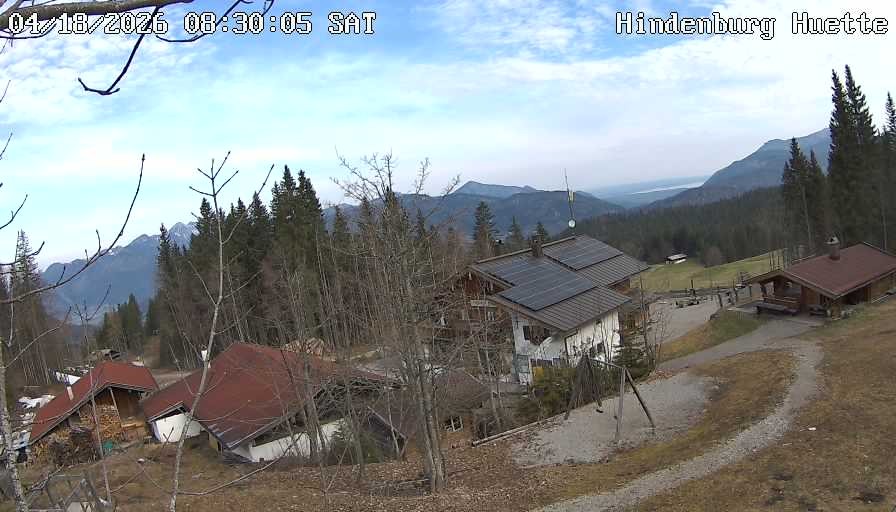 Archiv Foto Webcam Reit im Winkl: Hindenburghütte - Hemmersuppenalm