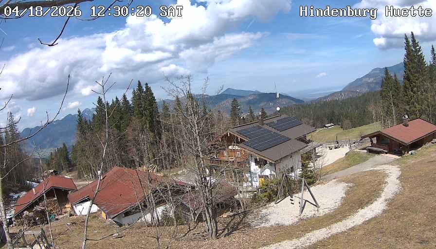 Archiv Foto Webcam Reit im Winkl: Hindenburghütte - Hemmersuppenalm