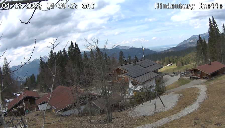 Archiv Foto Webcam Reit im Winkl: Hindenburghütte - Hemmersuppenalm