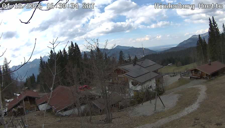 Archiv Foto Webcam Reit im Winkl: Hindenburghütte - Hemmersuppenalm