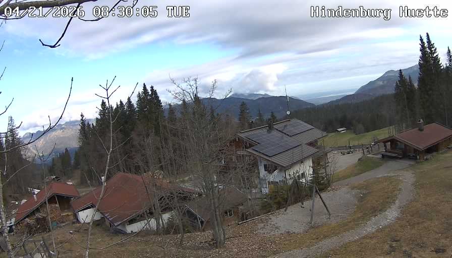 Archiv Foto Webcam Reit im Winkl: Hindenburghütte - Hemmersuppenalm