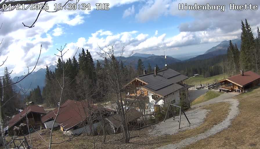 Archiv Foto Webcam Reit im Winkl: Hindenburghütte - Hemmersuppenalm
